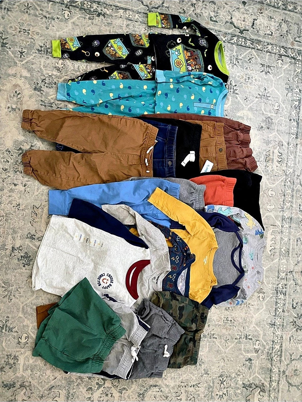 Kids Clothing Lot Blue & Brown